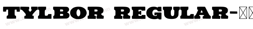 Tylbor Regular字体转换
